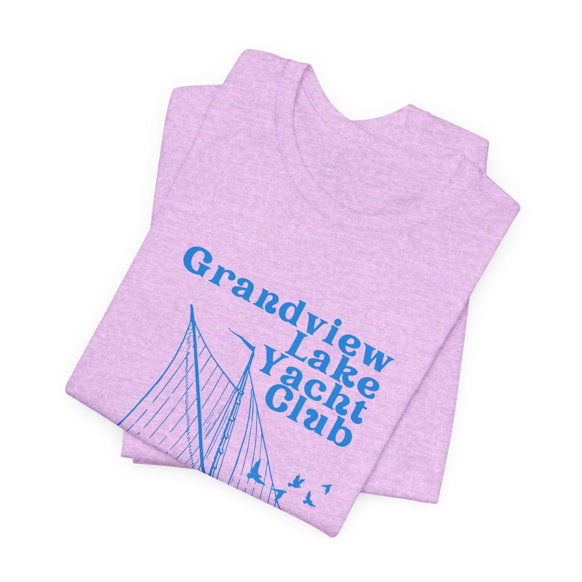 Sailboat Tee – "Grandview Lake Yacht Club" Vintage Boating T-Shirt