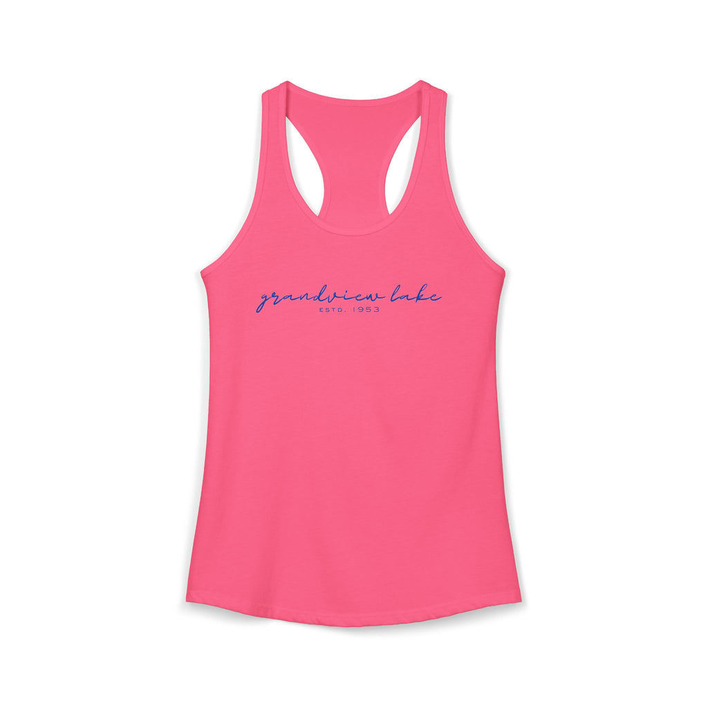 Women's Racerback Tank- "Grandview Lake"