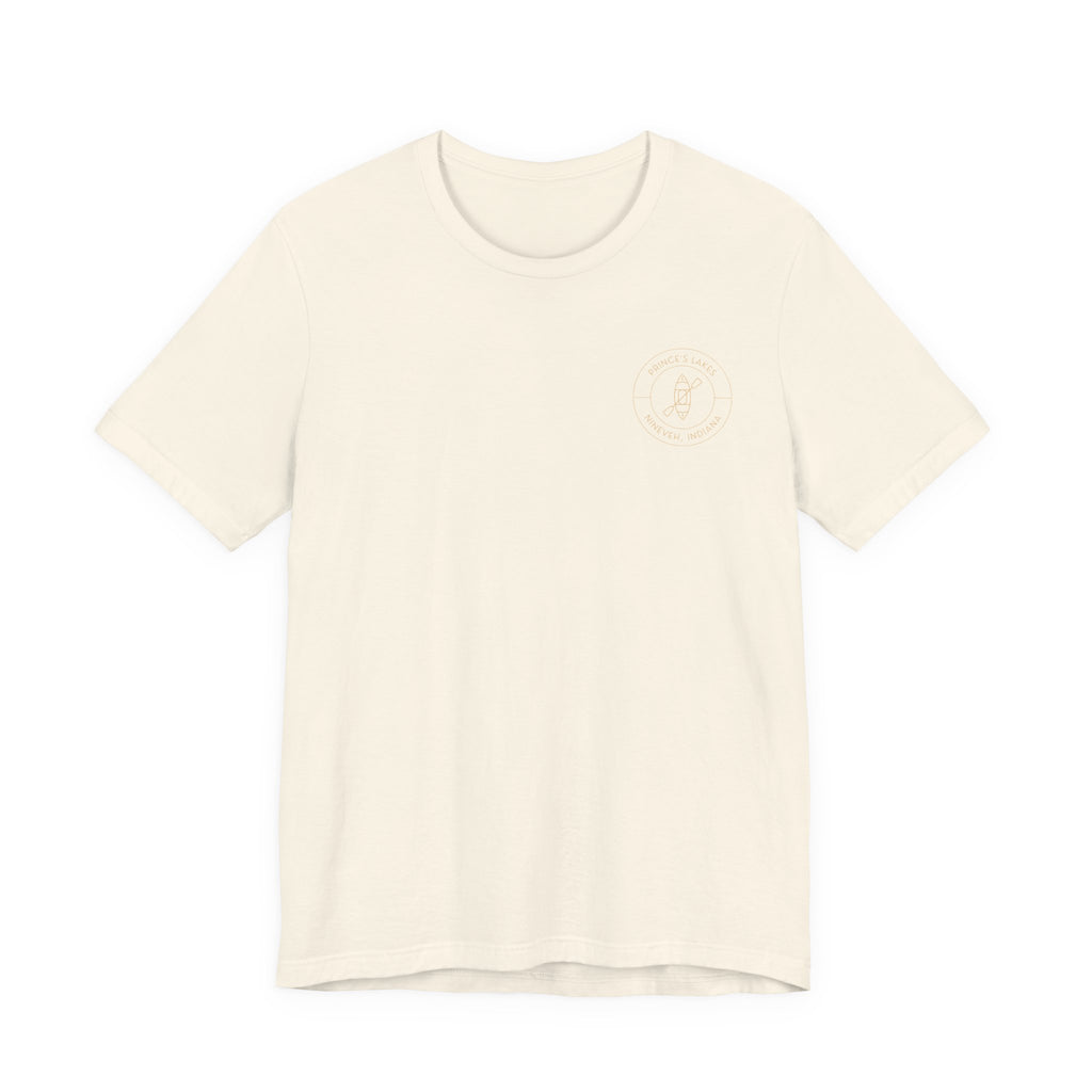 Kayak Pocket & Back Print Prince's Lakes Minimalist Tee —  Short Sleeve Shirt