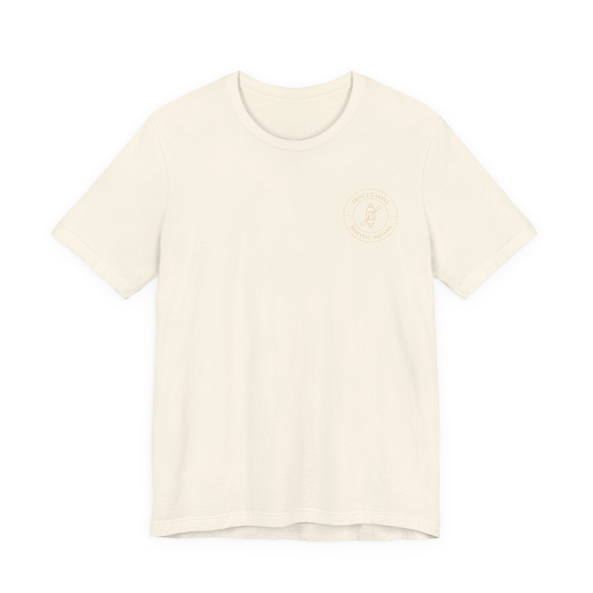 Kayak Pocket & Back Print Prince's Lakes Minimalist Tee —  Short Sleeve Shirt