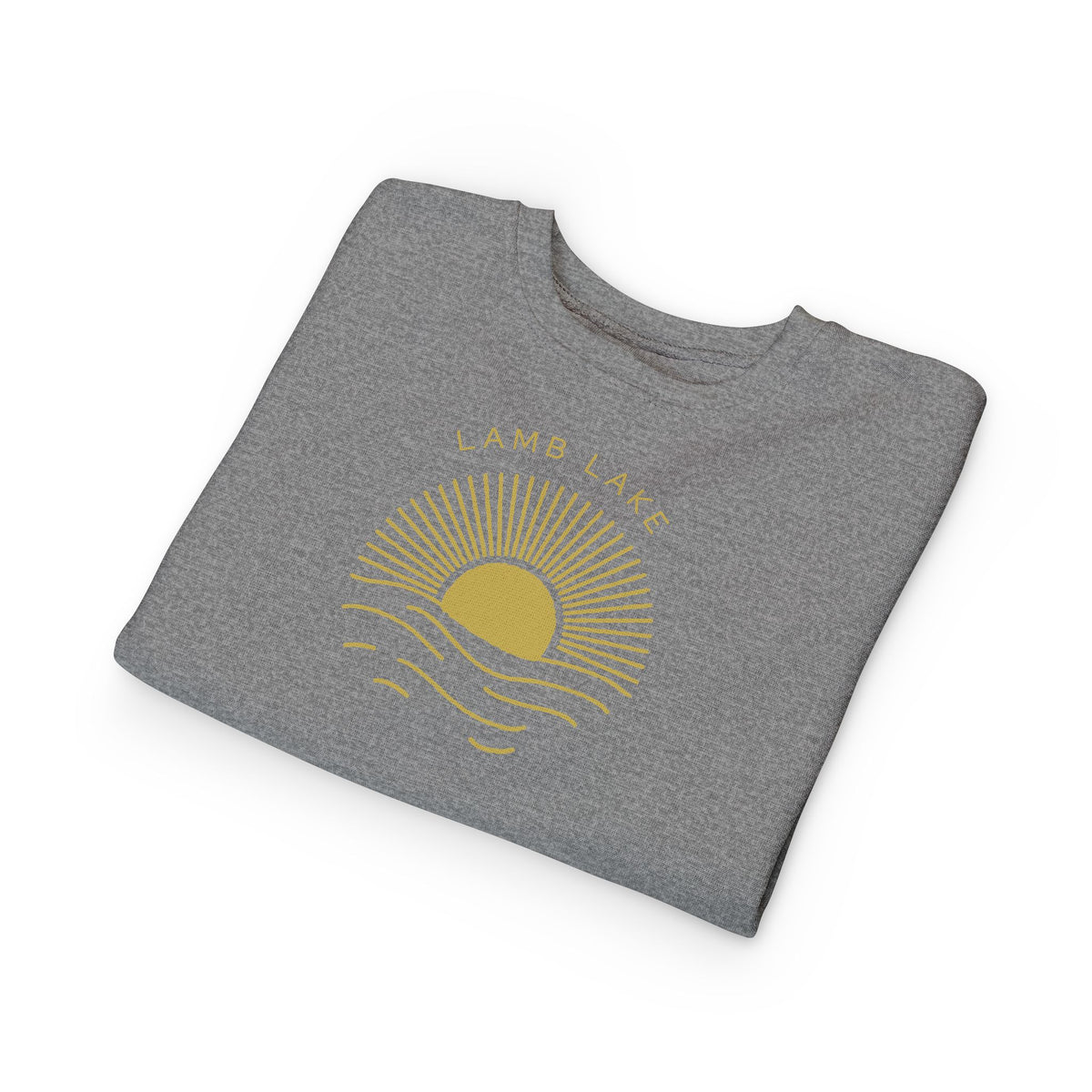 Toddler Sweatshirt - 'Lamb Lake' Sunrise Graphic Pullover for Kids