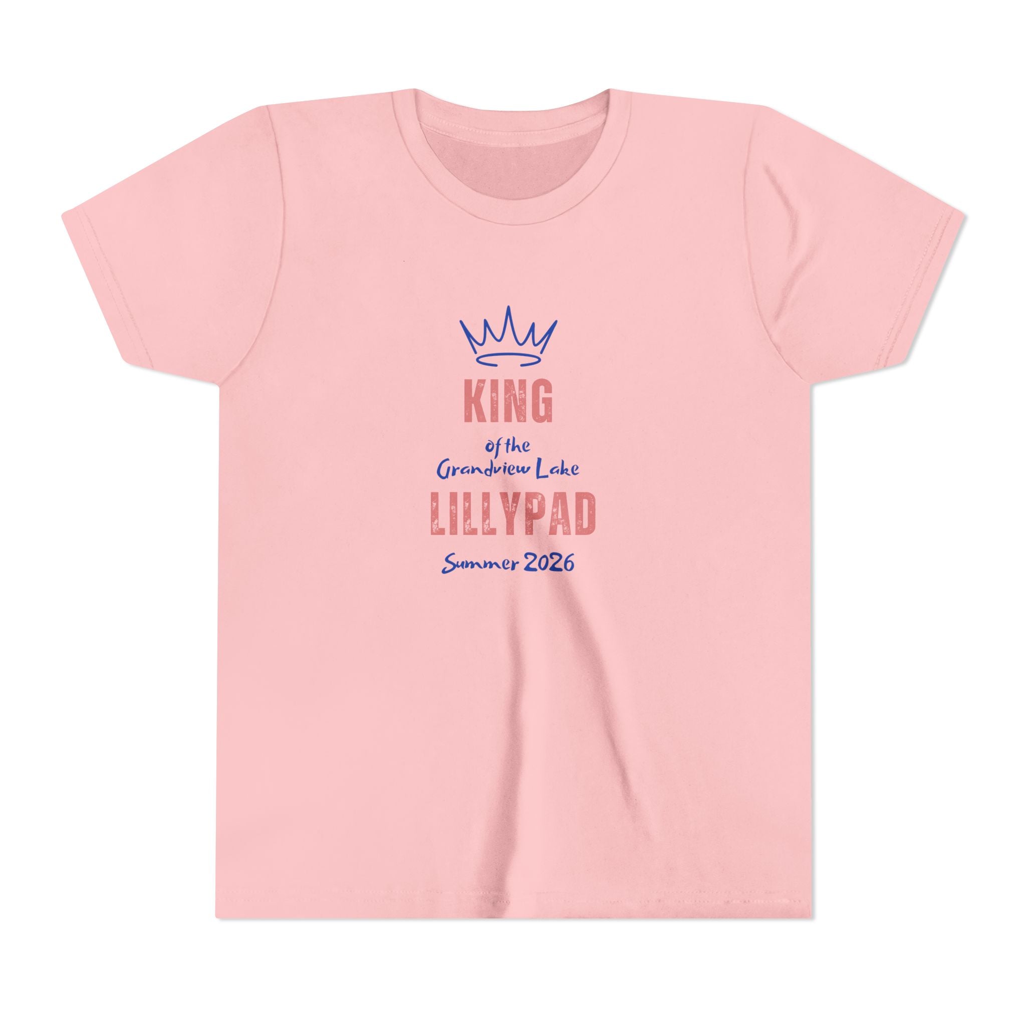 King of the Grandview Lake Lillypad Youth Tee — Cute Summer 2026 Kids Shirt