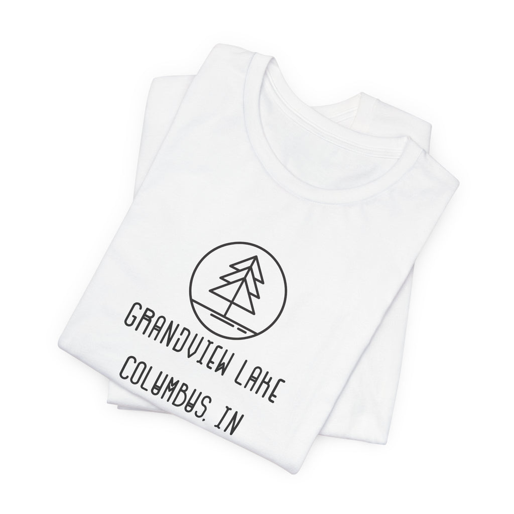 Grandview Lake Minimalist Tee — Lake Forest Graphic Short Sleeve Shirt