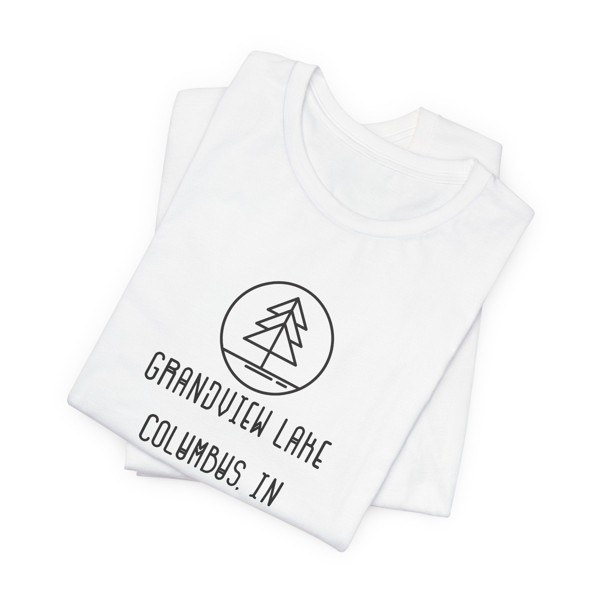 Grandview Lake Minimalist Tee — Lake Forest Graphic Short Sleeve Shirt