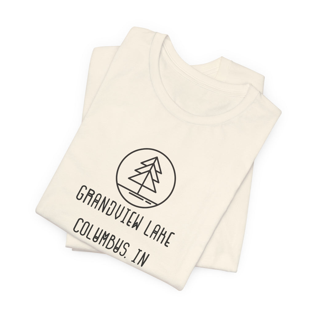 Grandview Lake Minimalist Tee — Lake Forest Graphic Short Sleeve Shirt