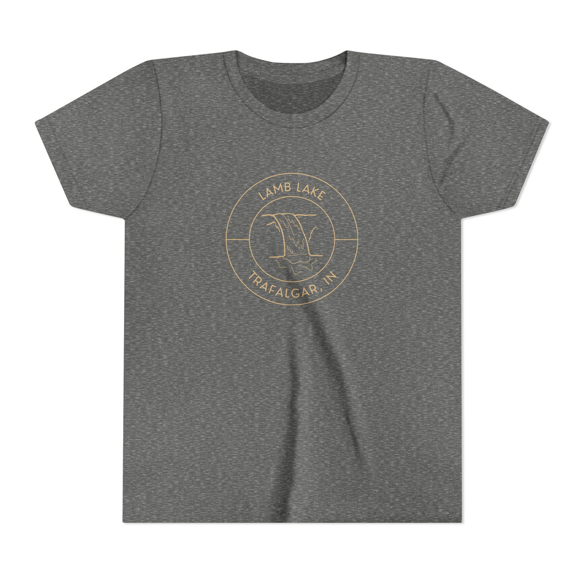 Youth Tee — Lamb Lake Waterfall Emblem