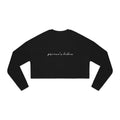 Cropped Hem Sweatshirt — 'prince's lakes' Script Logo, Cozy Casual Pullover