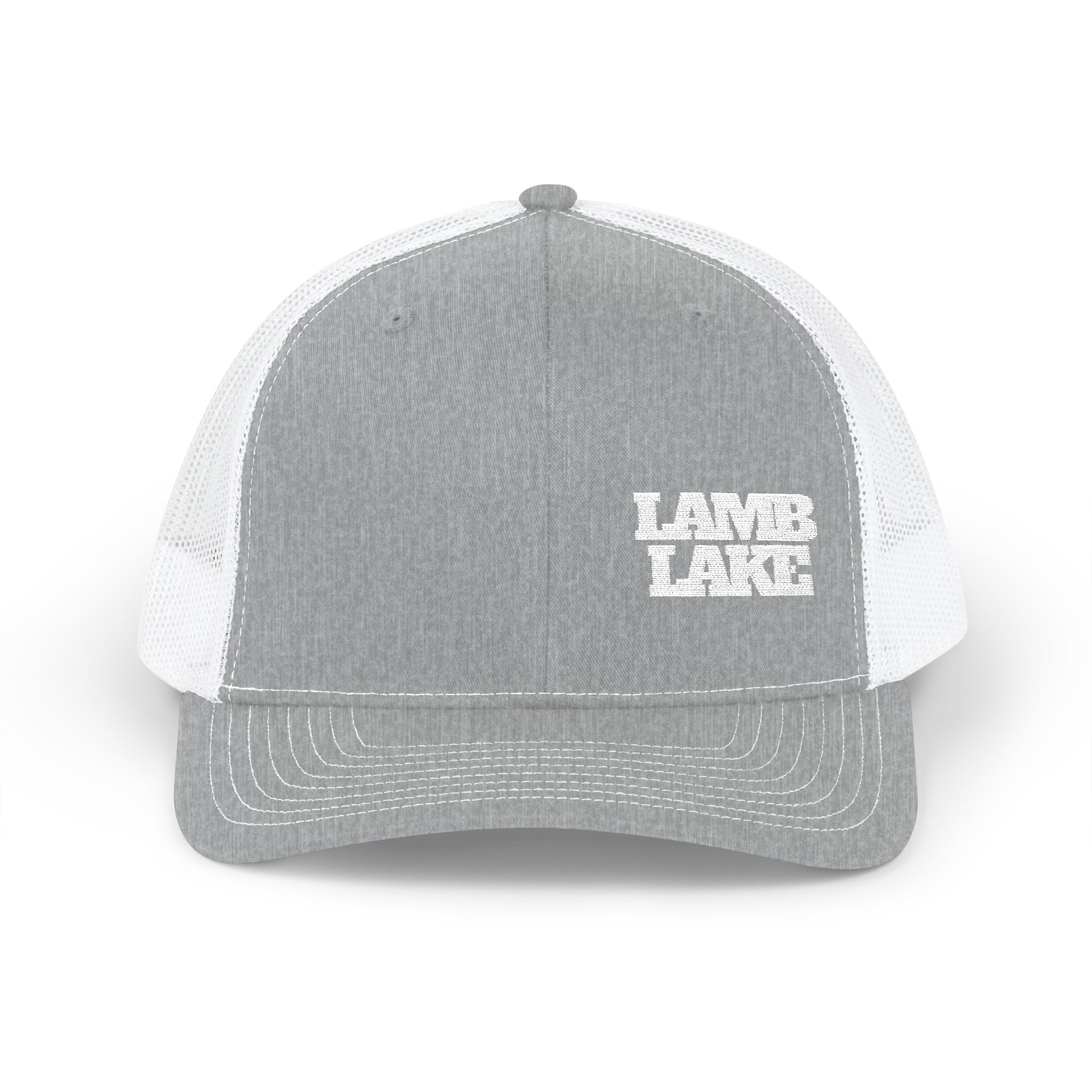 Lamb Lake Trucker Hat — Vintage Mesh Snapback Cap