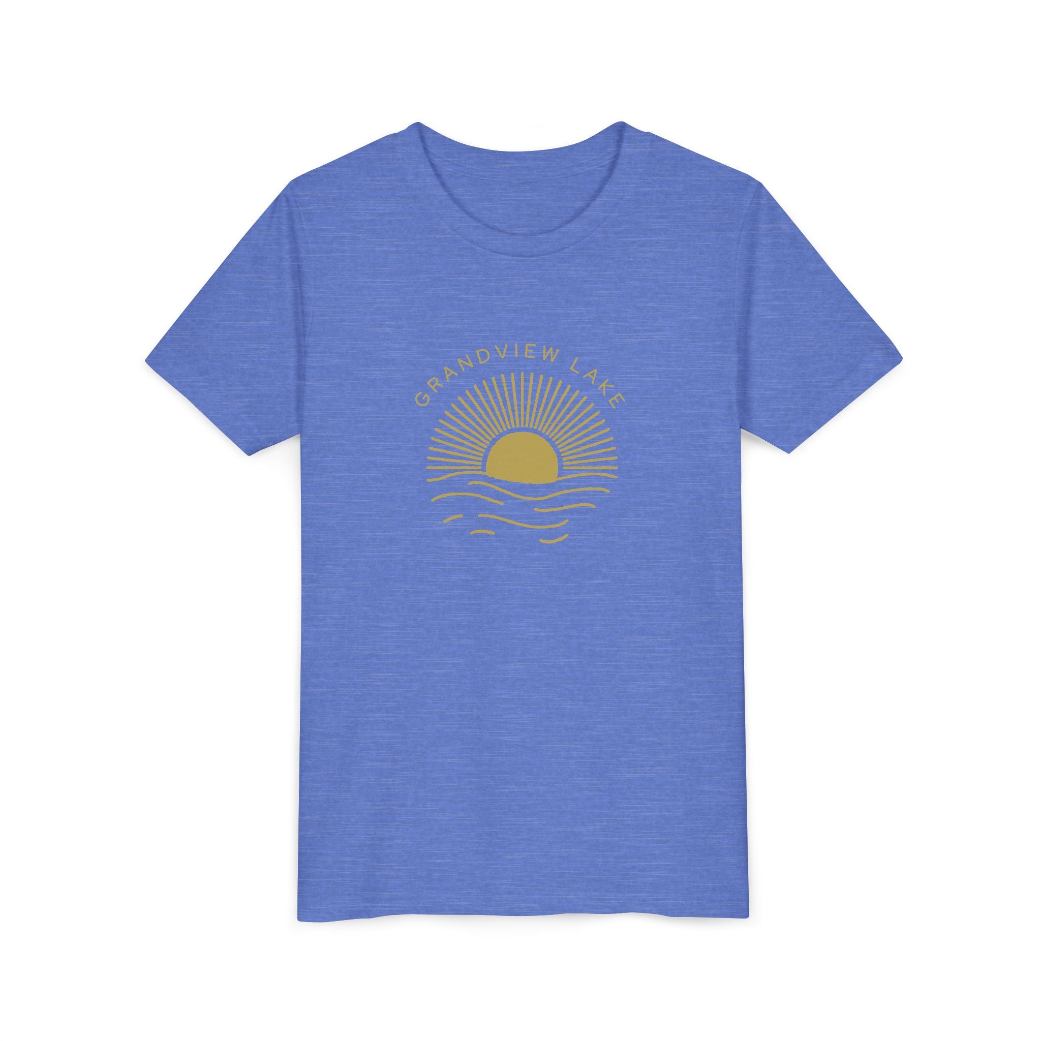 Youth Tee — 'Grandview Lake' Golden Hour Sunset Kids T-Shirt