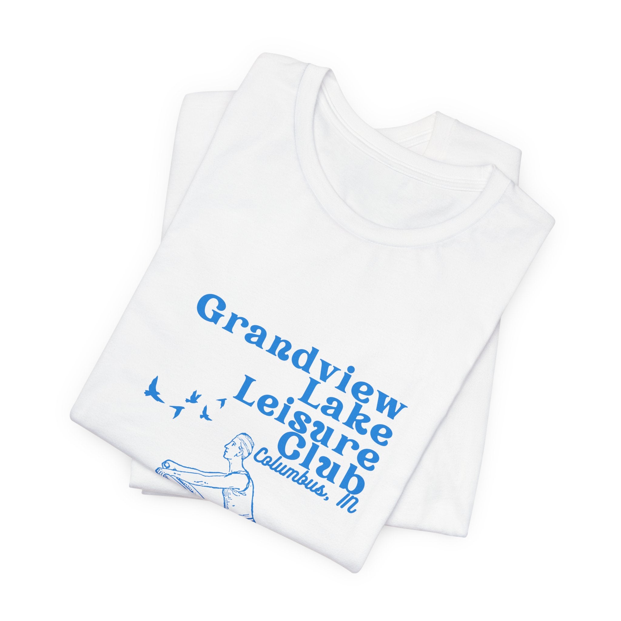 Kayak Tee – "Grandview Lake Leisure Club" Vintage Boating T-Shirt