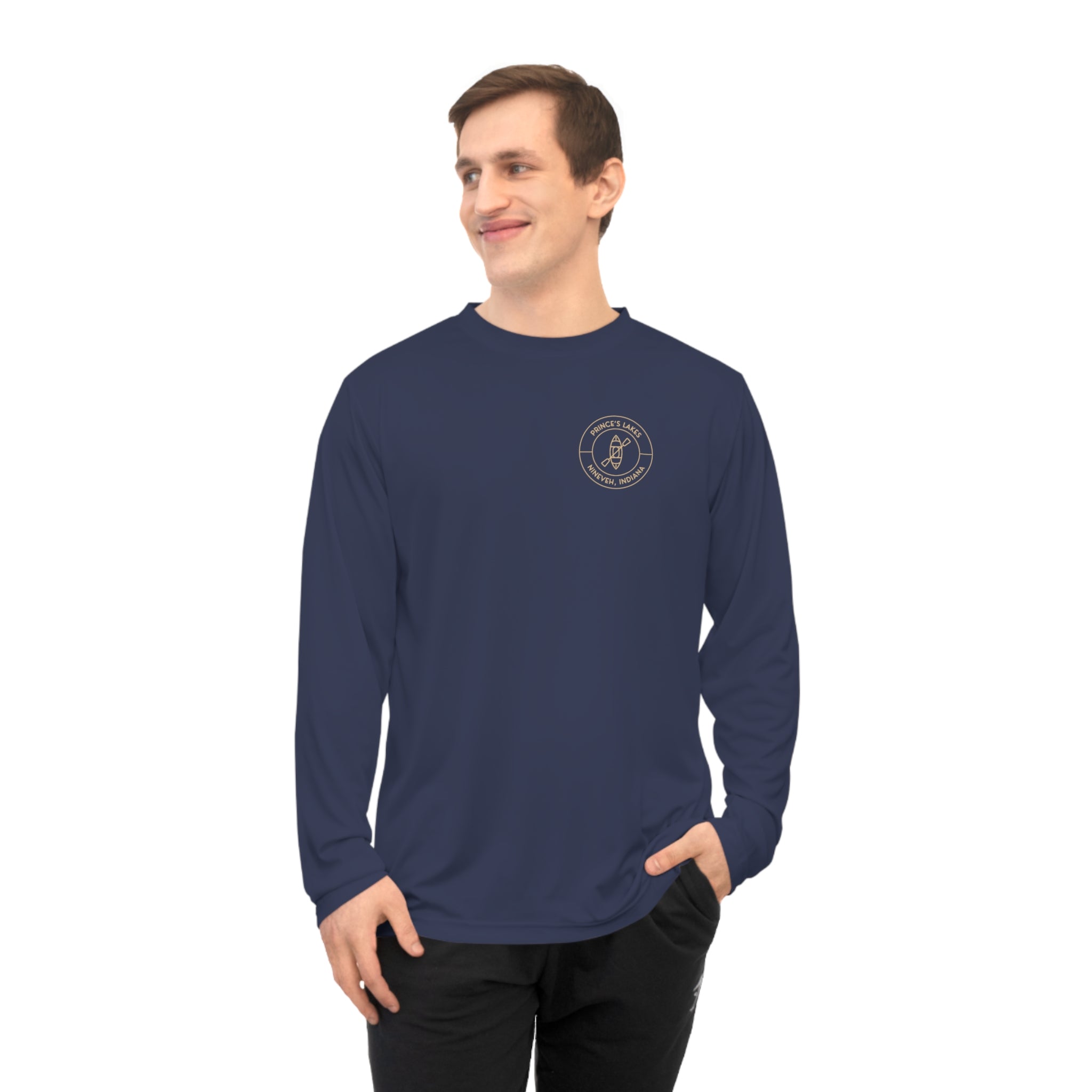 Performance Long Sleeve Shirt — Kayak Prince's Lakes Logo