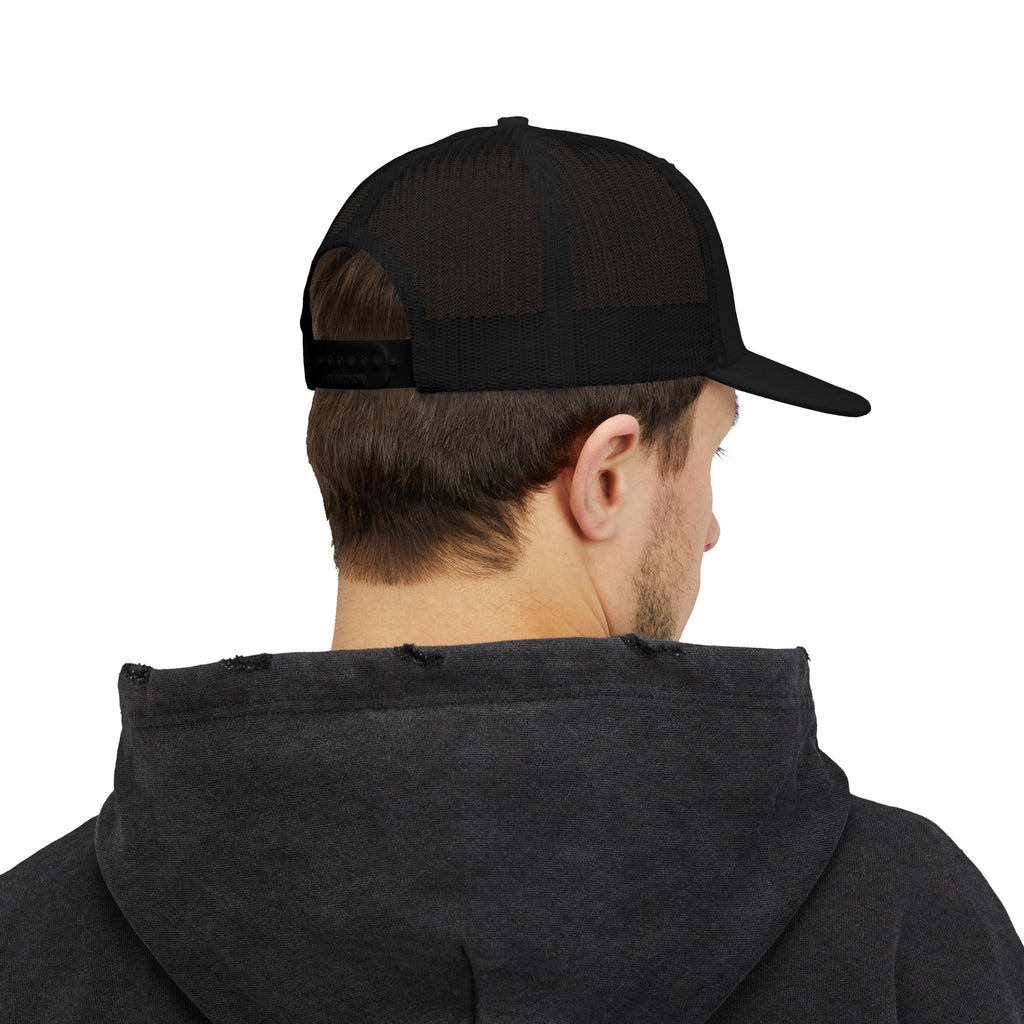 Lamb Lake Trucker Hat — Vintage Mesh Snapback Cap