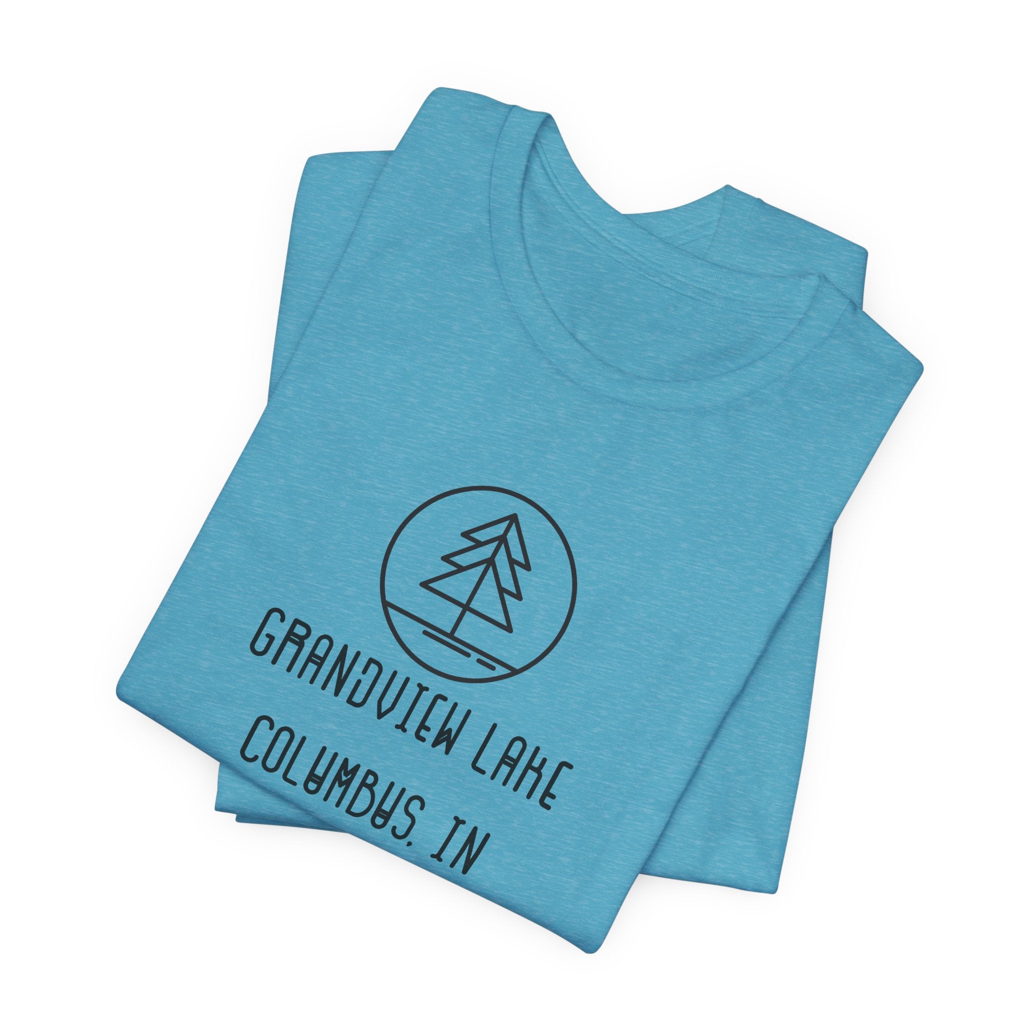 Grandview Lake Minimalist Tee — Lake Forest Graphic Short Sleeve Shirt