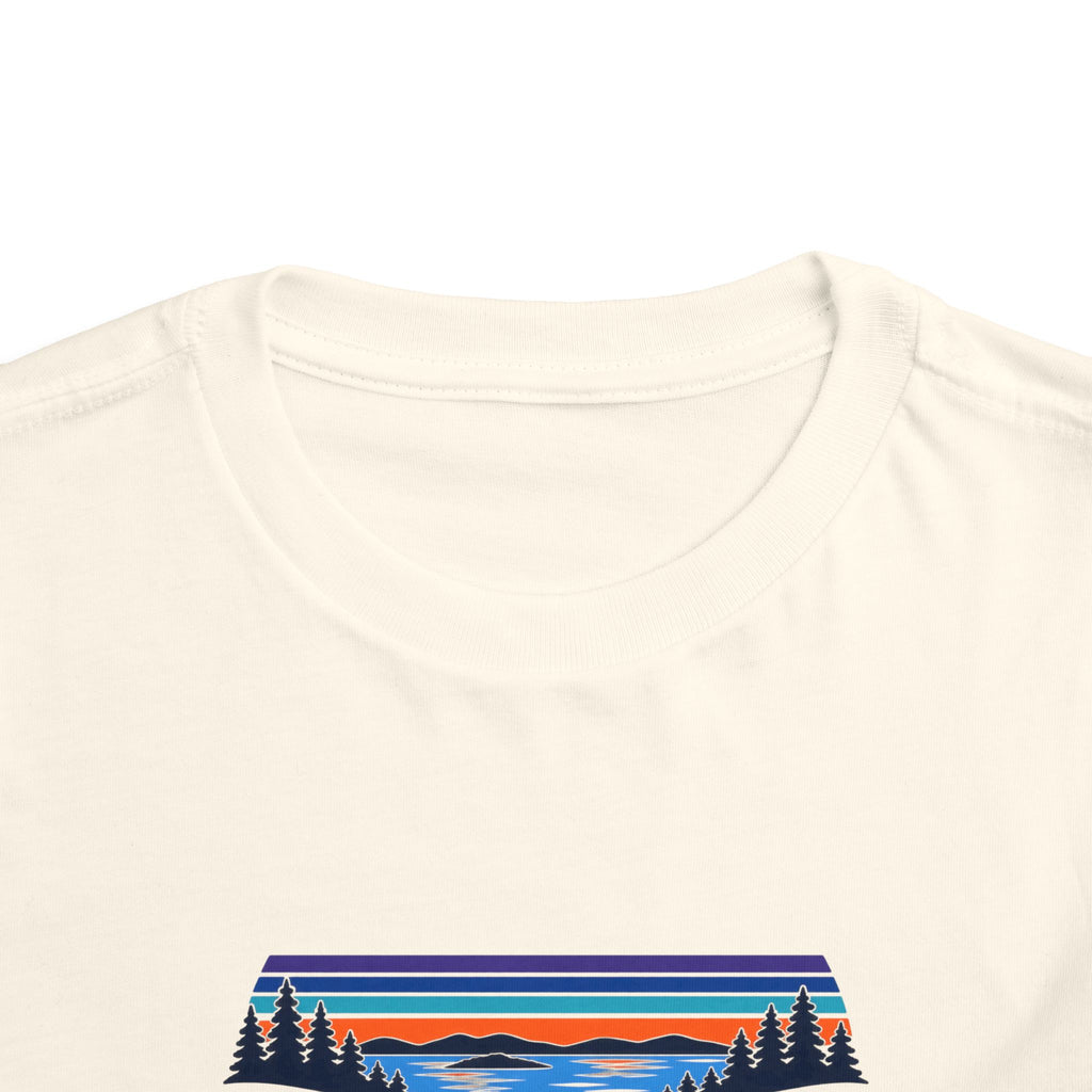 Toddler Tee - "Grandview Lake" Retro Sunset Graphic