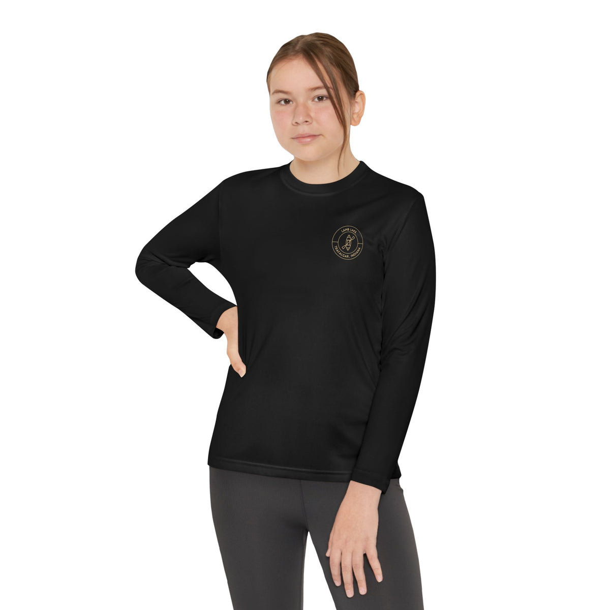 Youth Long Sleeve Tee - Lamb Lake Kayak Logo