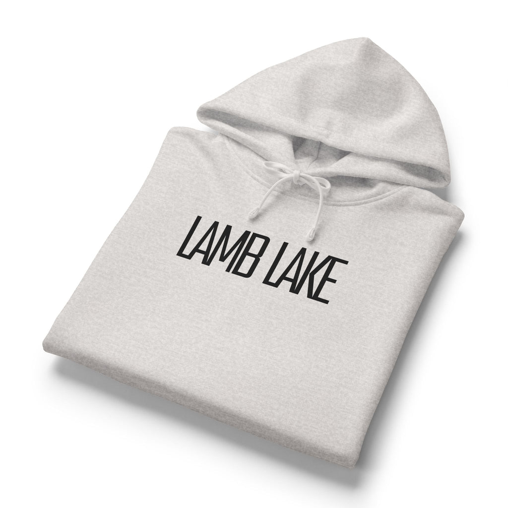 Lamb Lake Organic Women's Hoodie — Black 'Lamb Lake' Cozy Pullover