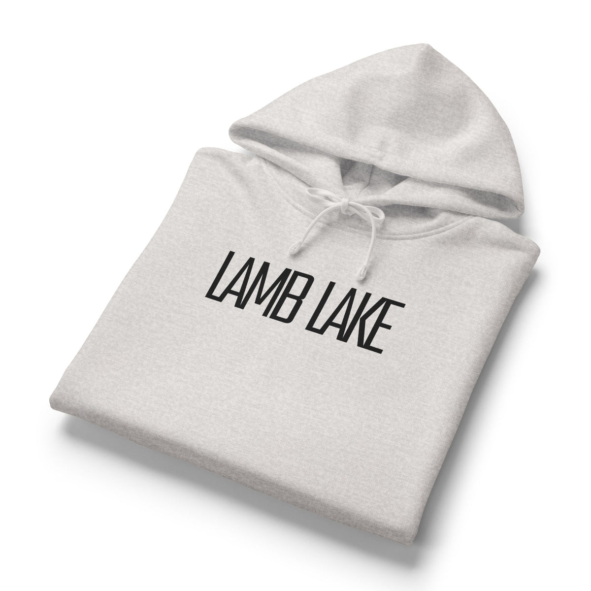 Lamb Lake Organic Women's Hoodie — Black 'Lamb Lake' Cozy Pullover