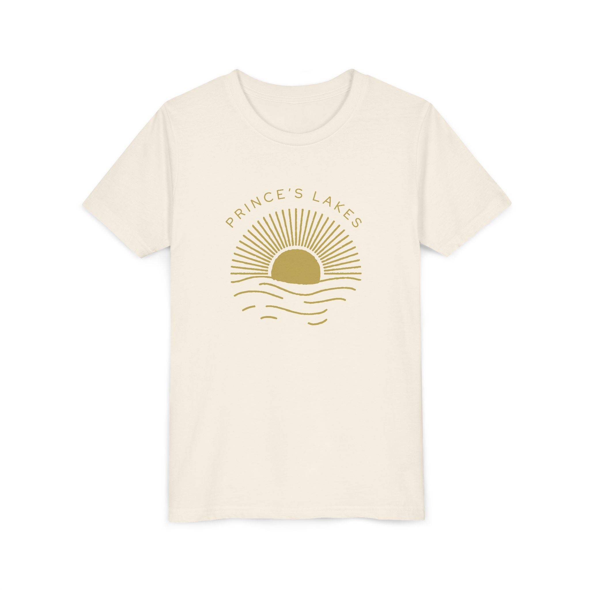 Youth Tee — 'Prince's Lakes' Golden Hour Sunset Kids T-Shirt