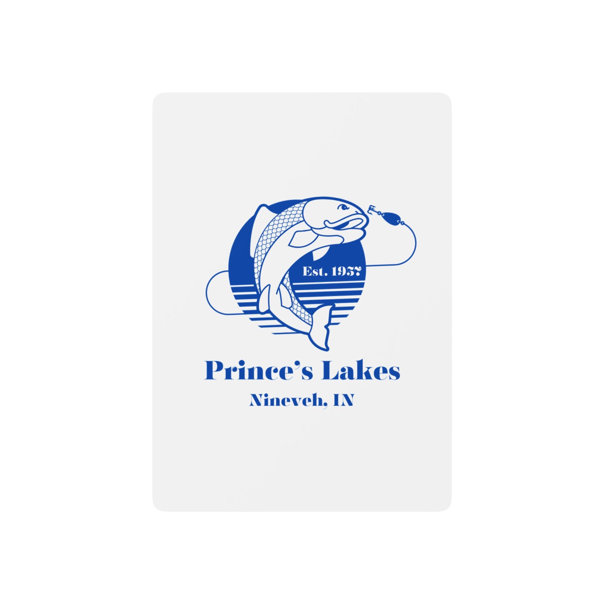 Poker Playing Cards — Prince's Lakes Vintage Fishing Design