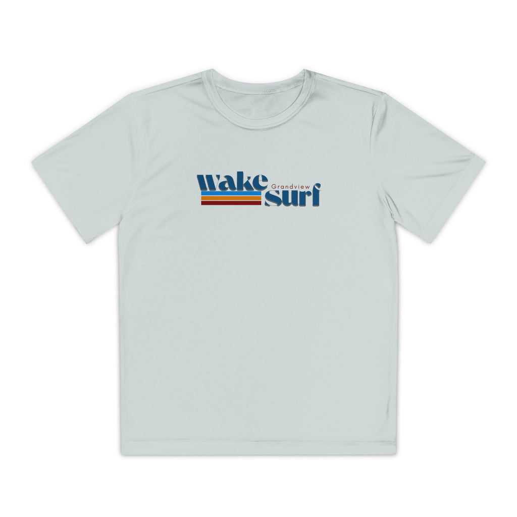 Youth Wake Surf Grandview Tee – Retro Striped Wake Surfing Shirt