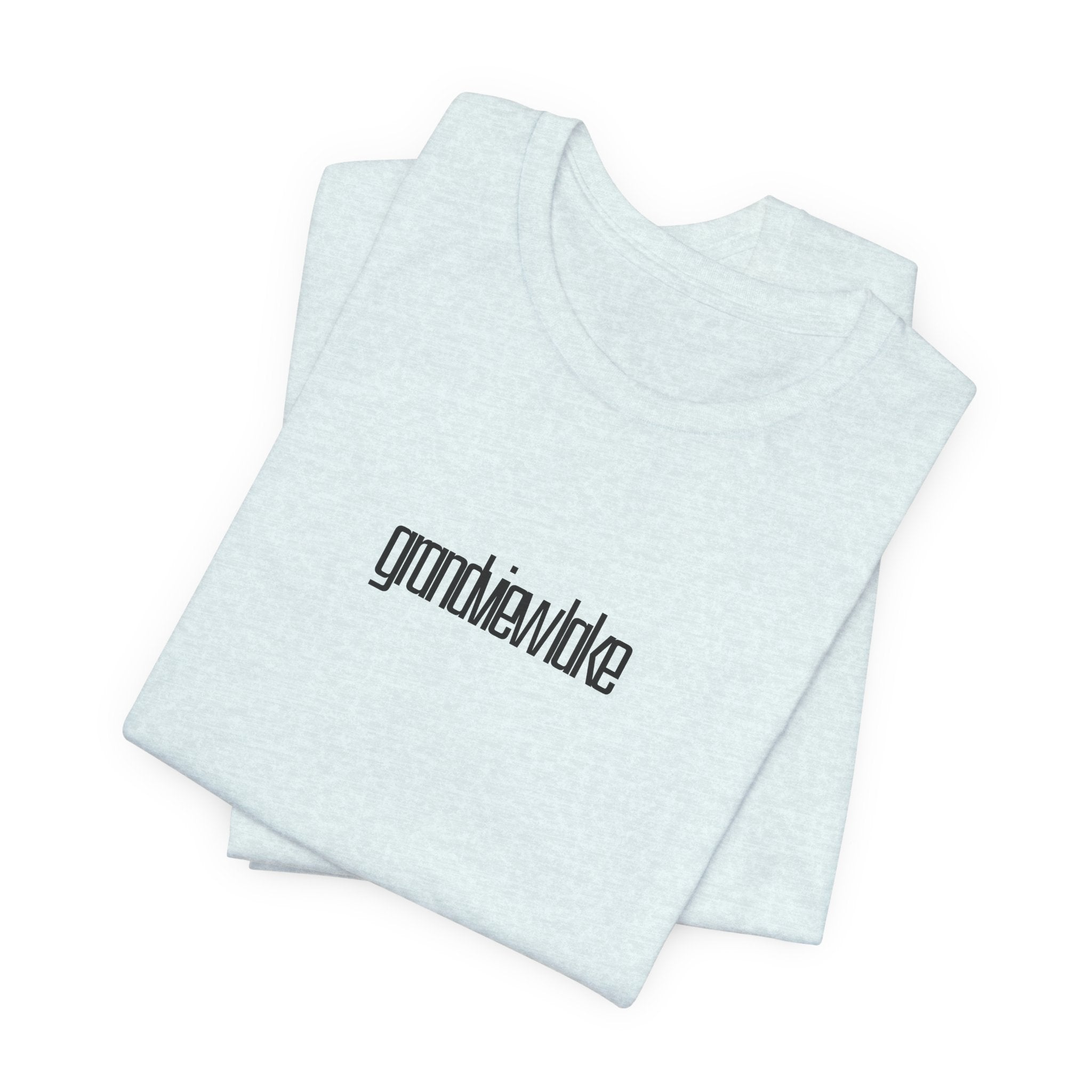 'grandview lake' Graphic Tee —  Minimal Logo T‑Shirt