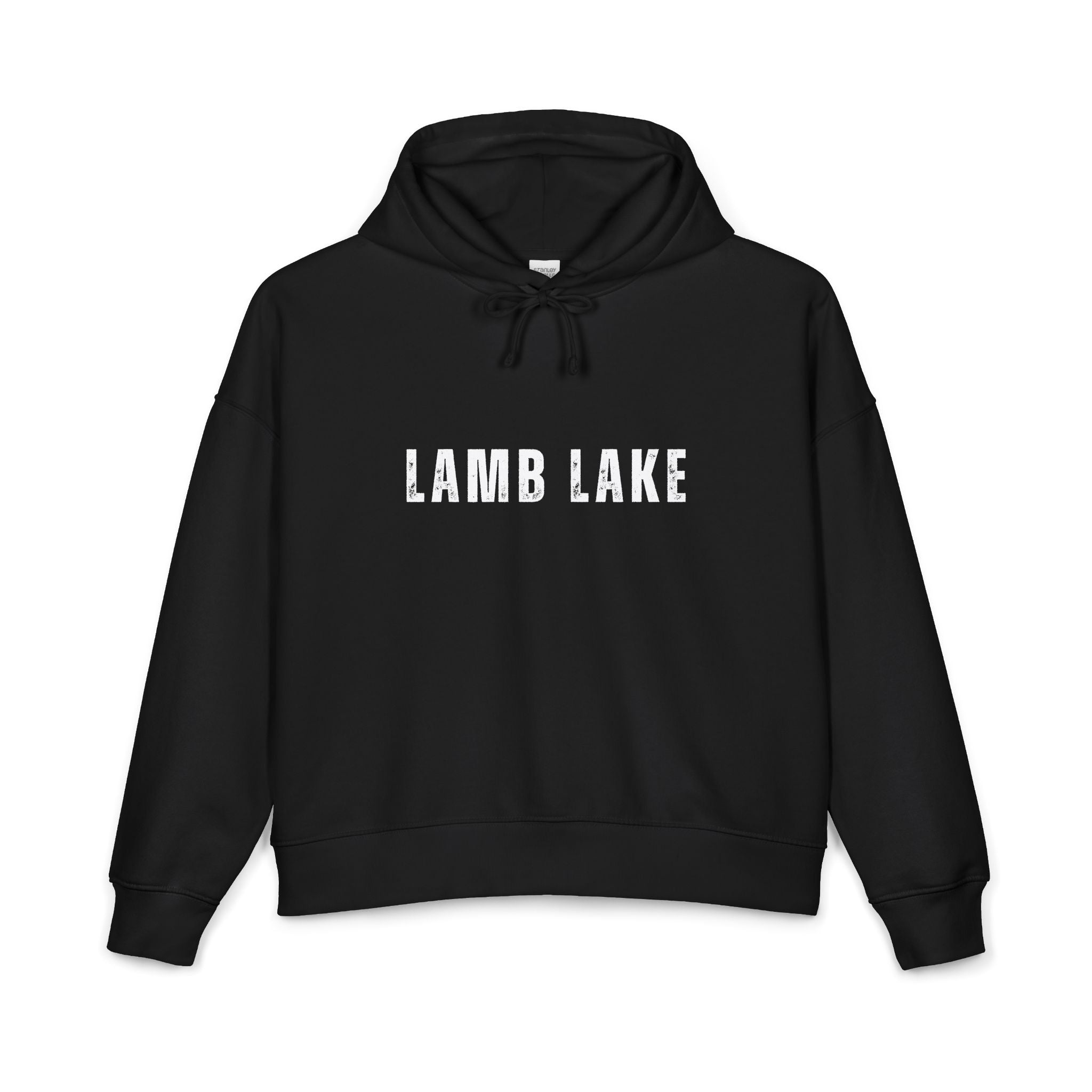 Lamb Lake Organic Women's Hoodie — 'LAMB LAKE' Cozy Pullover