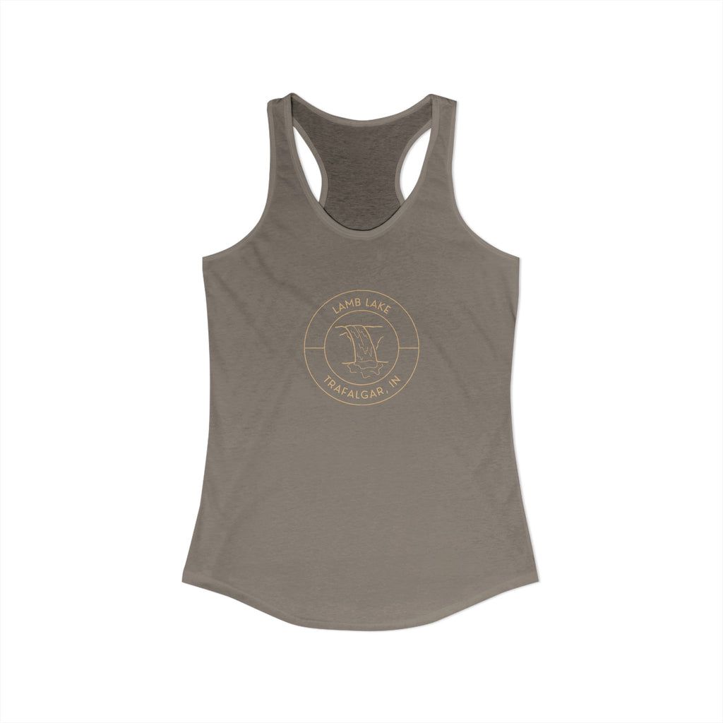 Women's Racerback Tank- Waterfall Lamb Lake