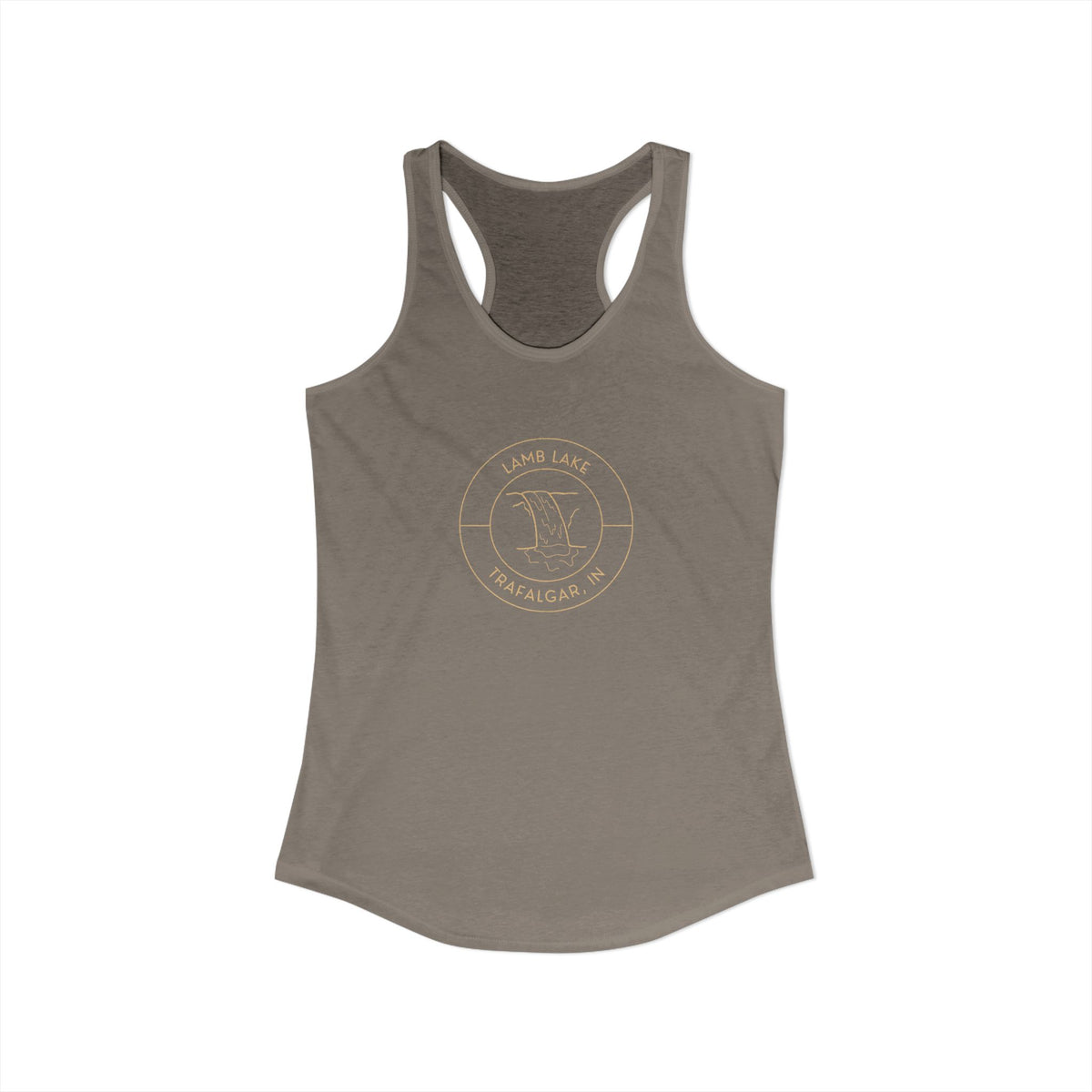 Women's Racerback Tank- Waterfall Lamb Lake