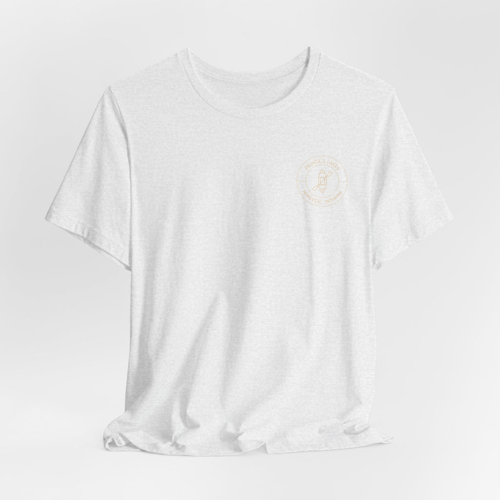Kayak Pocket & Back Print Prince's Lakes Minimalist Tee —  Short Sleeve Shirt