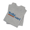 Wake Surf Grandview Stripe Tee — Retro Surfing Graphic T-Shirt