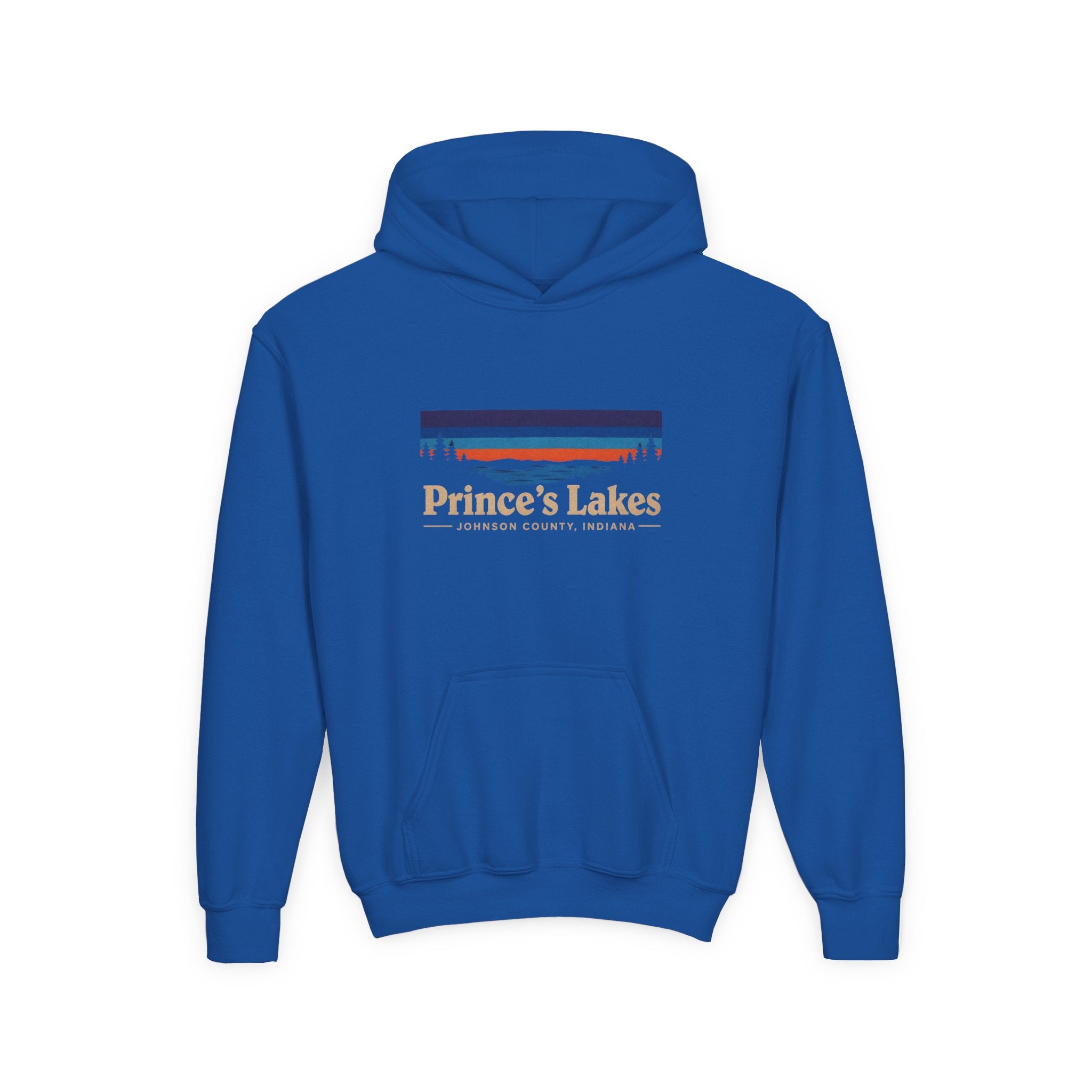 Youth Hoodie - Prince's Lakes Sunset Logo