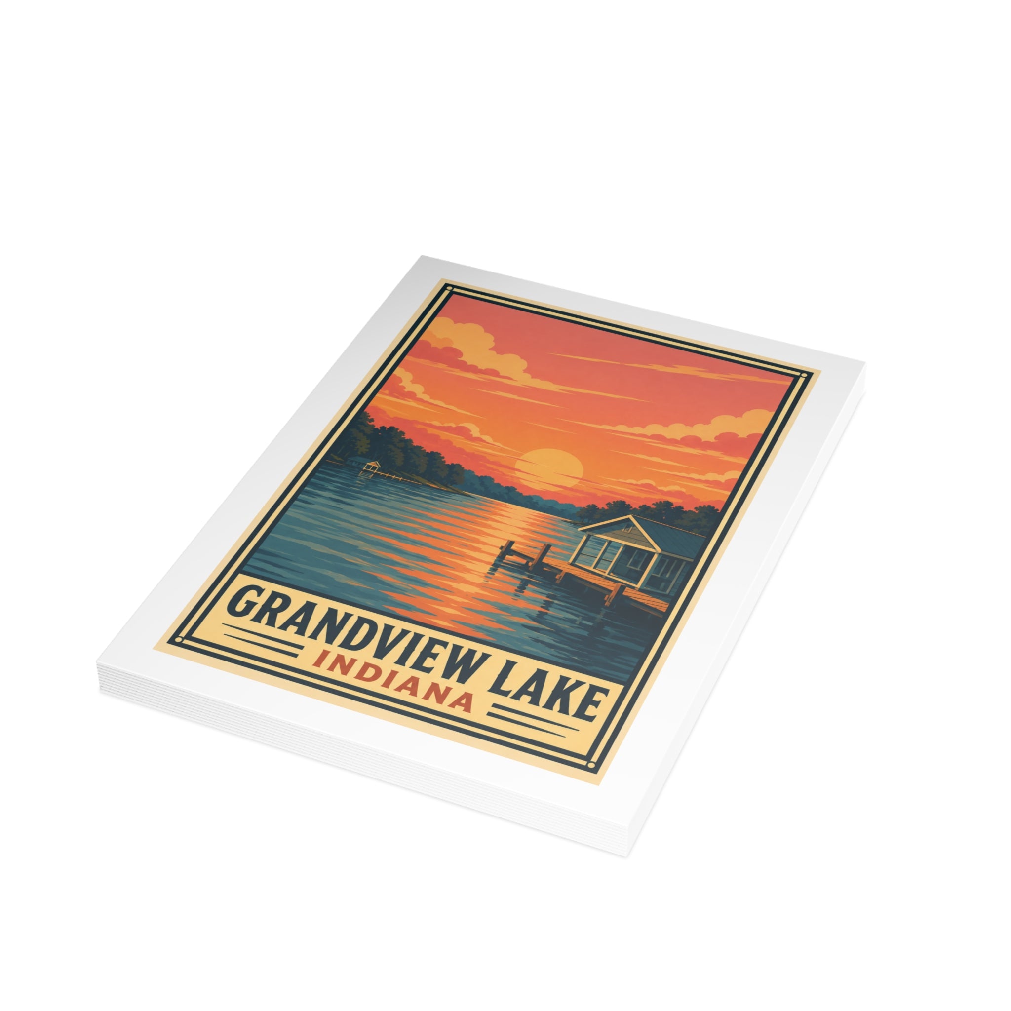 Grandview Lake National Park Style Postcard Bundle