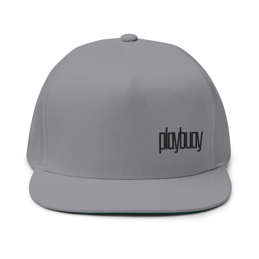 Embroidered 'playbouy' Flat Bill Cap — Minimal Logo Snapback