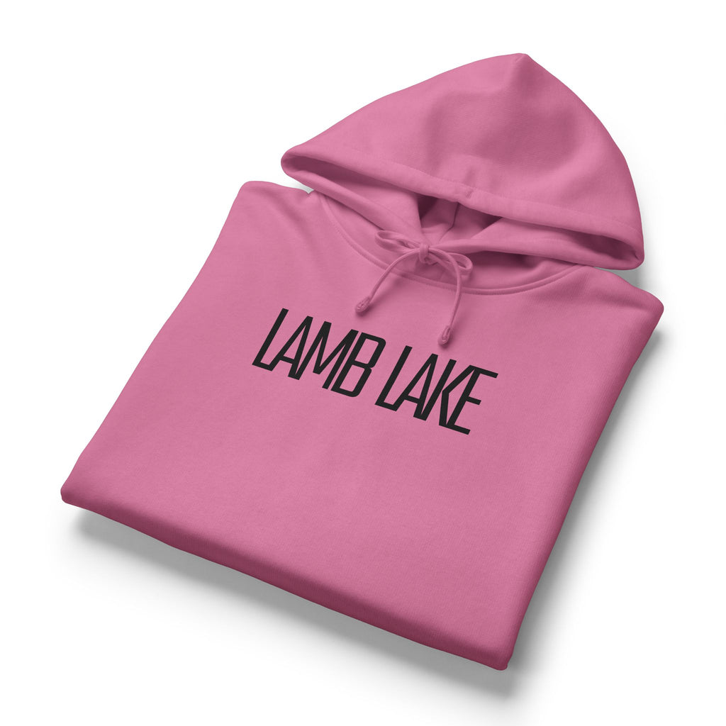 Lamb Lake Organic Women's Hoodie — Black 'Lamb Lake' Cozy Pullover
