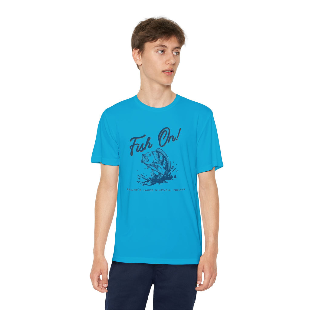 Youth Performance Tee — Prince's Lakes "Fish On!" Graphic T-Shirt