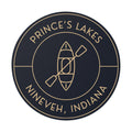 Round Vinyl Stickers- Kayak Prince's Lakes
