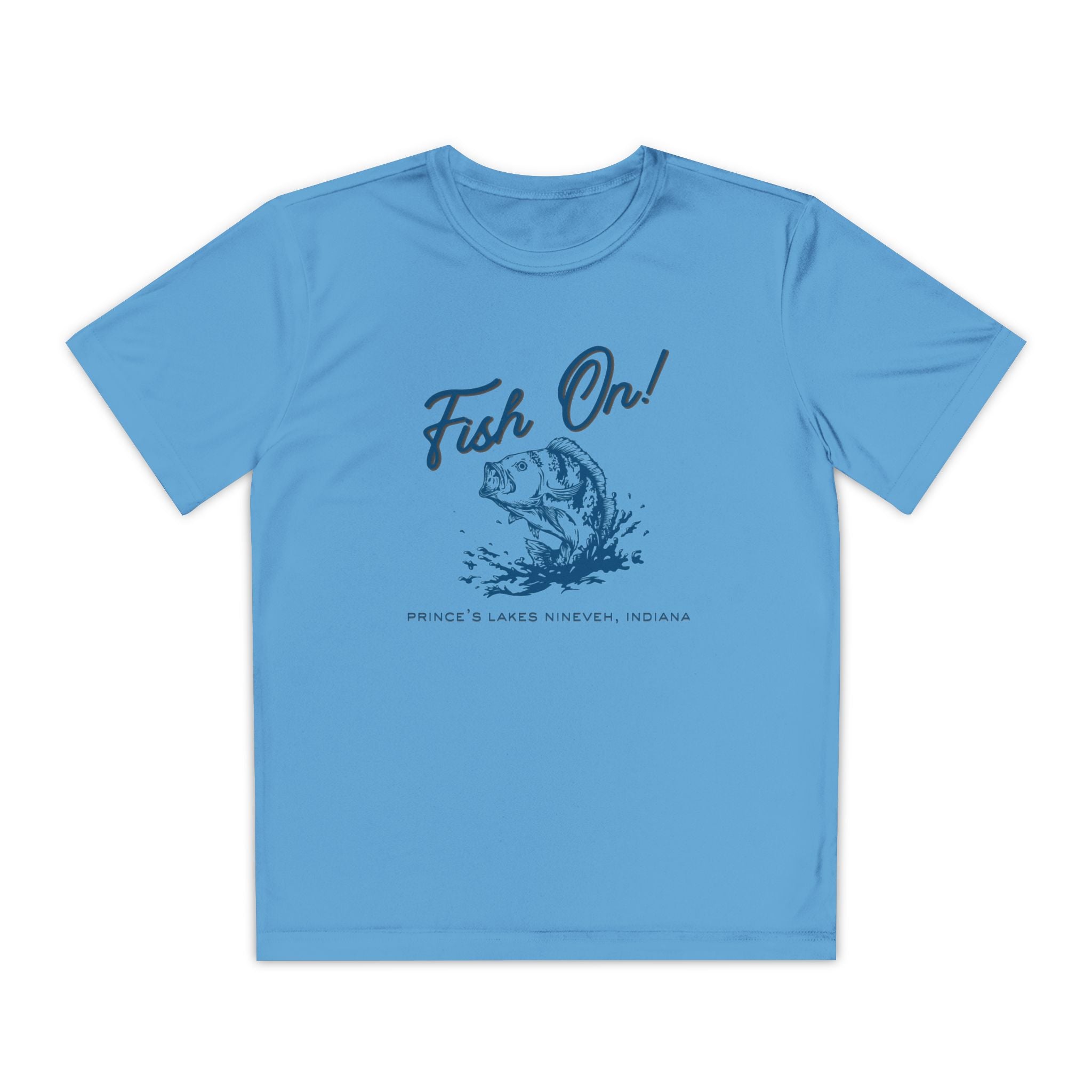 Youth Performance Tee — Prince's Lakes "Fish On!" Graphic T-Shirt