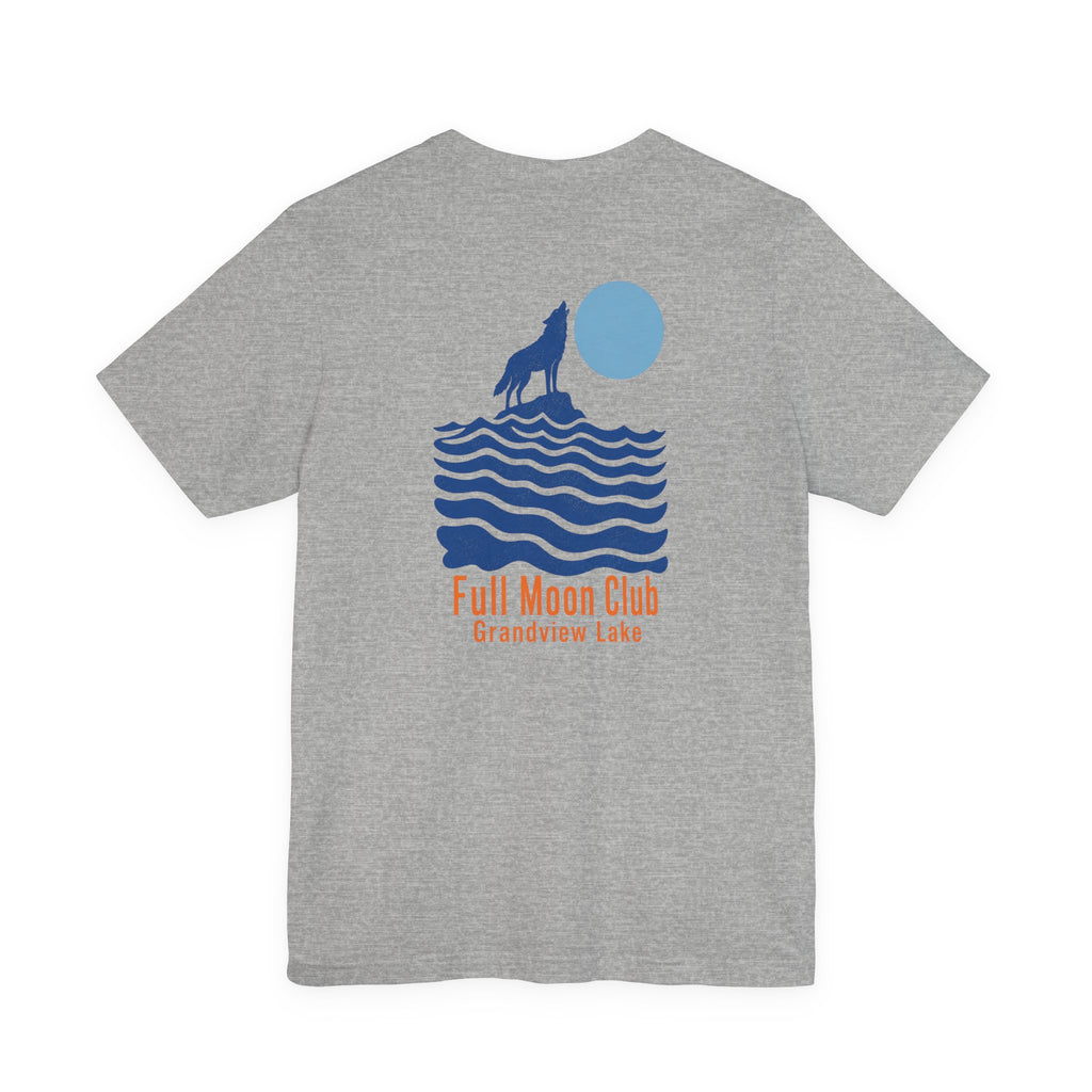 Grandview Full Moon Club Lake T-Shirt — Wolf Moon Graphic Tee