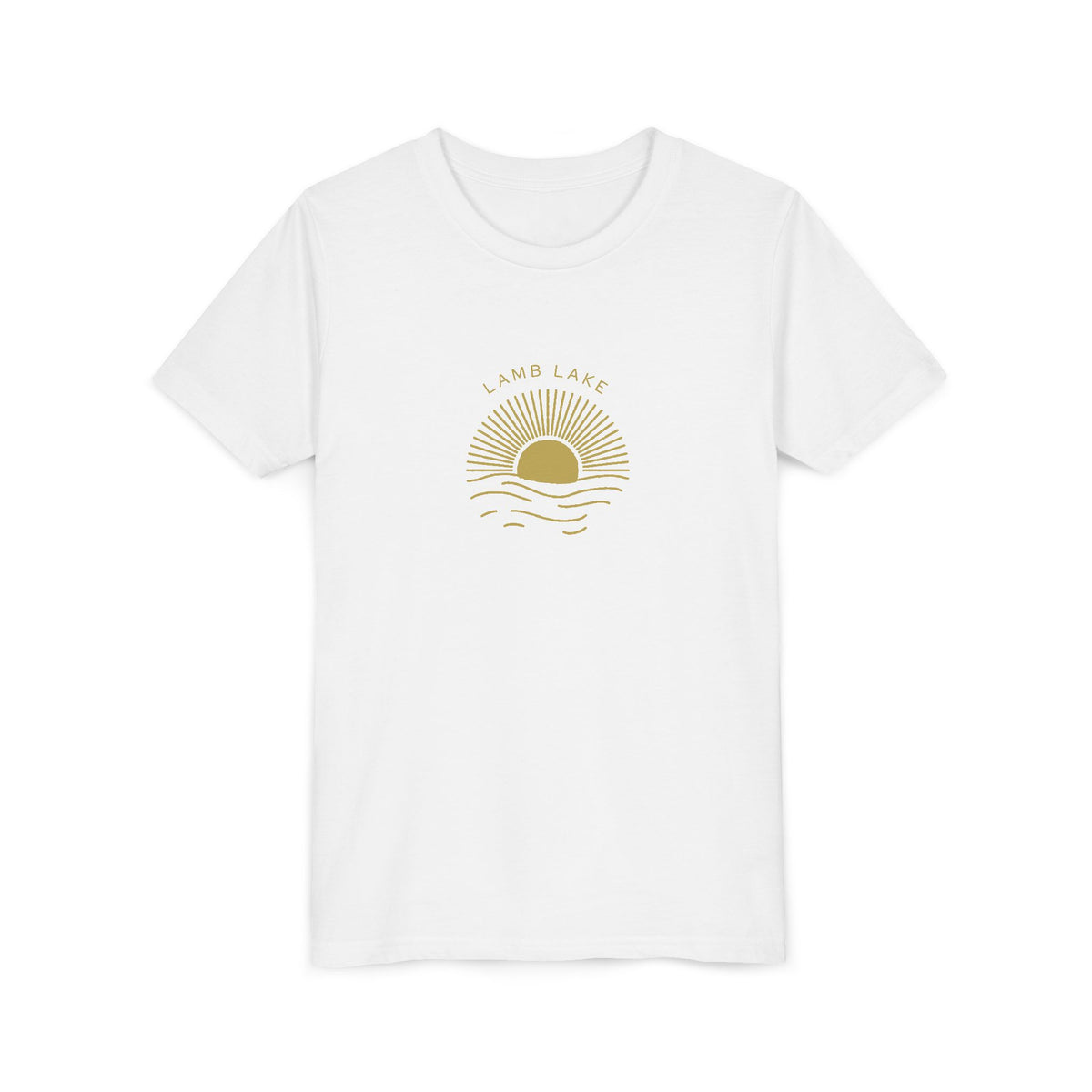 Youth Tee — 'Lamb Lake' Golden Hour Sunset Kids T-Shirt