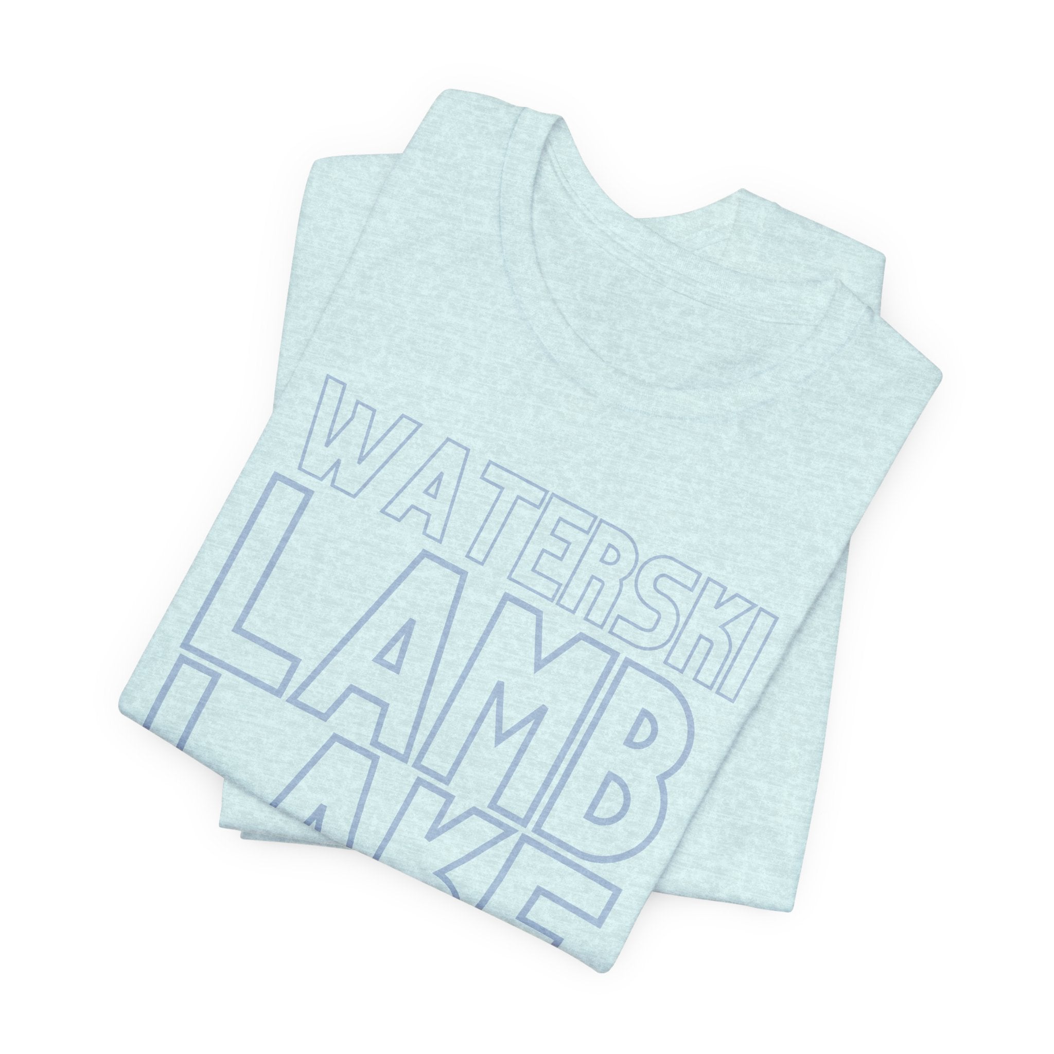 Lamb Lake Columbus Indiana Waterski Tee — Vintage Beach Town T‑Shirt