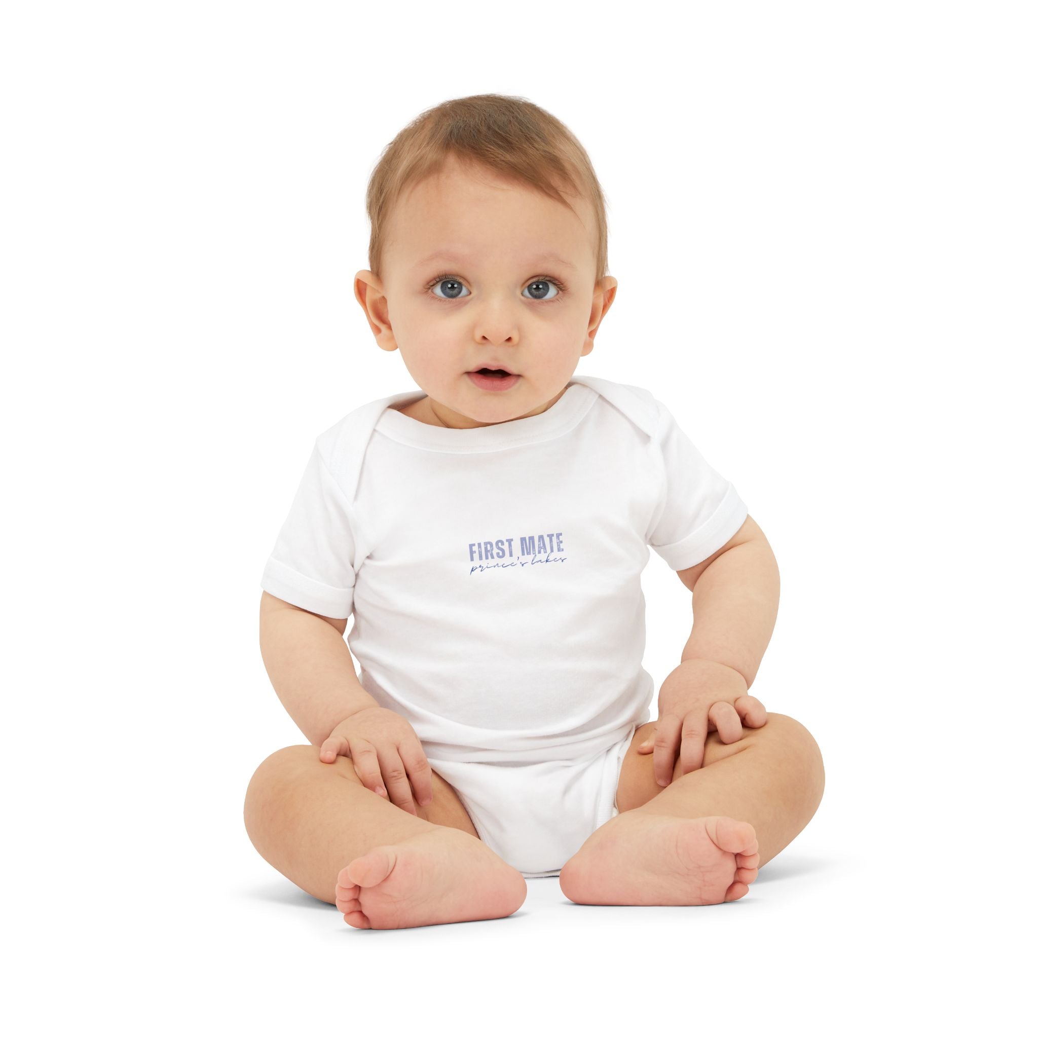 Infant Onesie "First Mate" Baby Bodysuit – Cute Nautical Newborn Gift
