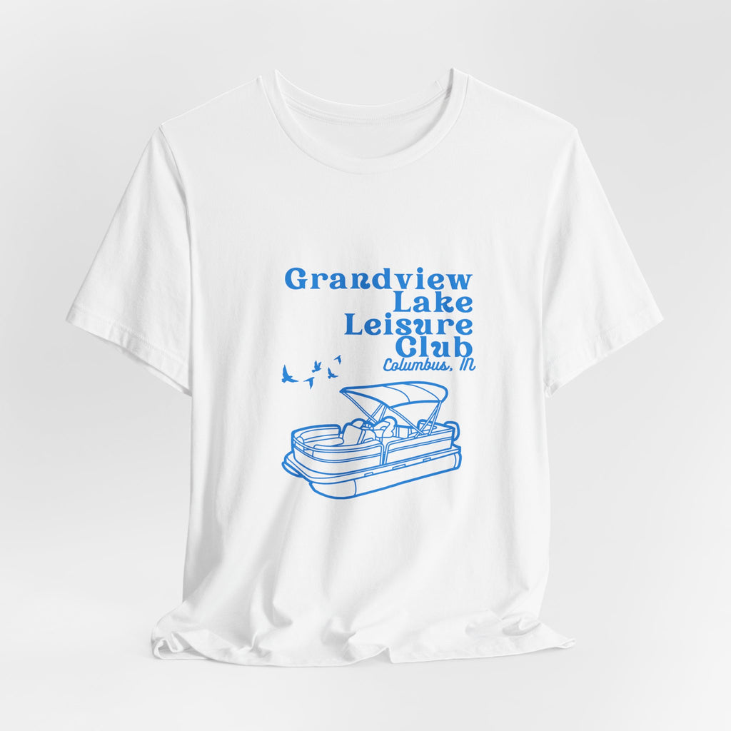 Pontoon Tee – "Grandview Lake Leisure Club" Vintage Boating T-Shirt