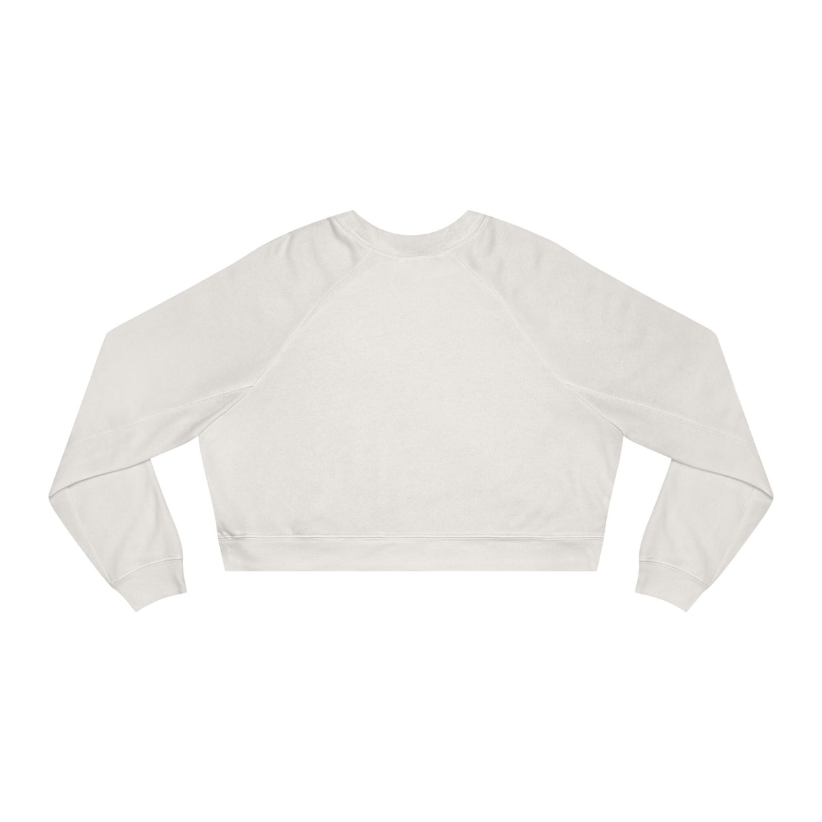 Lamb Lake Cropped Pullover — Minimal White Fleece for Women