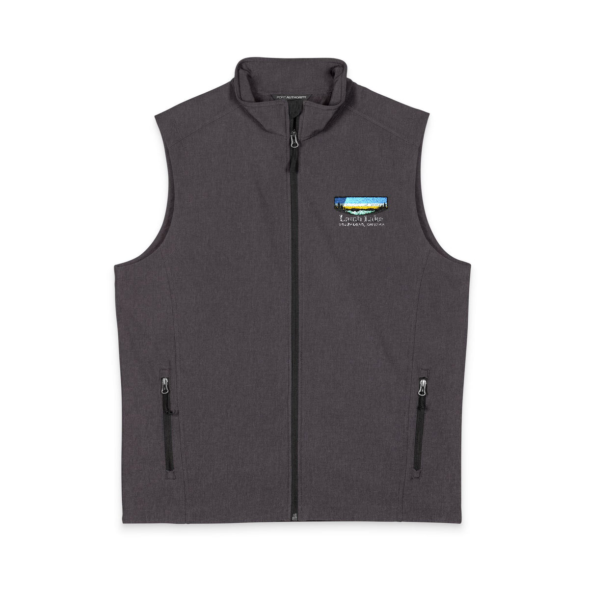 Men's Soft Shell Vest — Lamb Lake Logo Chest