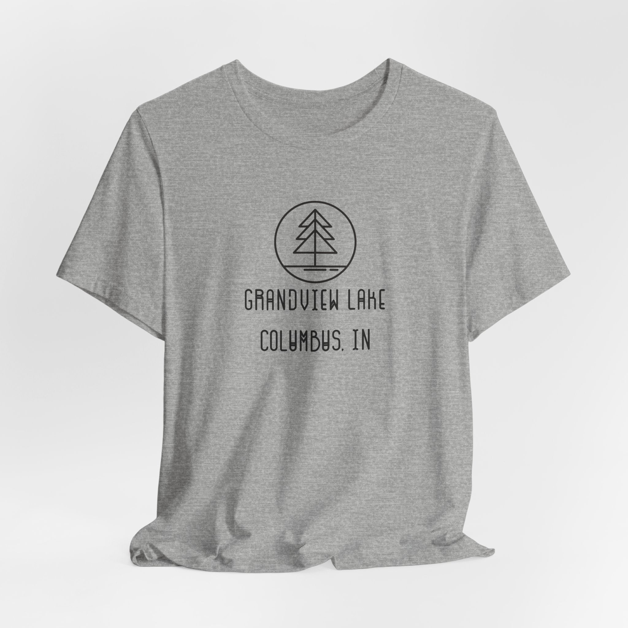 Grandview Lake Minimalist Tee — Lake Forest Graphic Short Sleeve Shirt