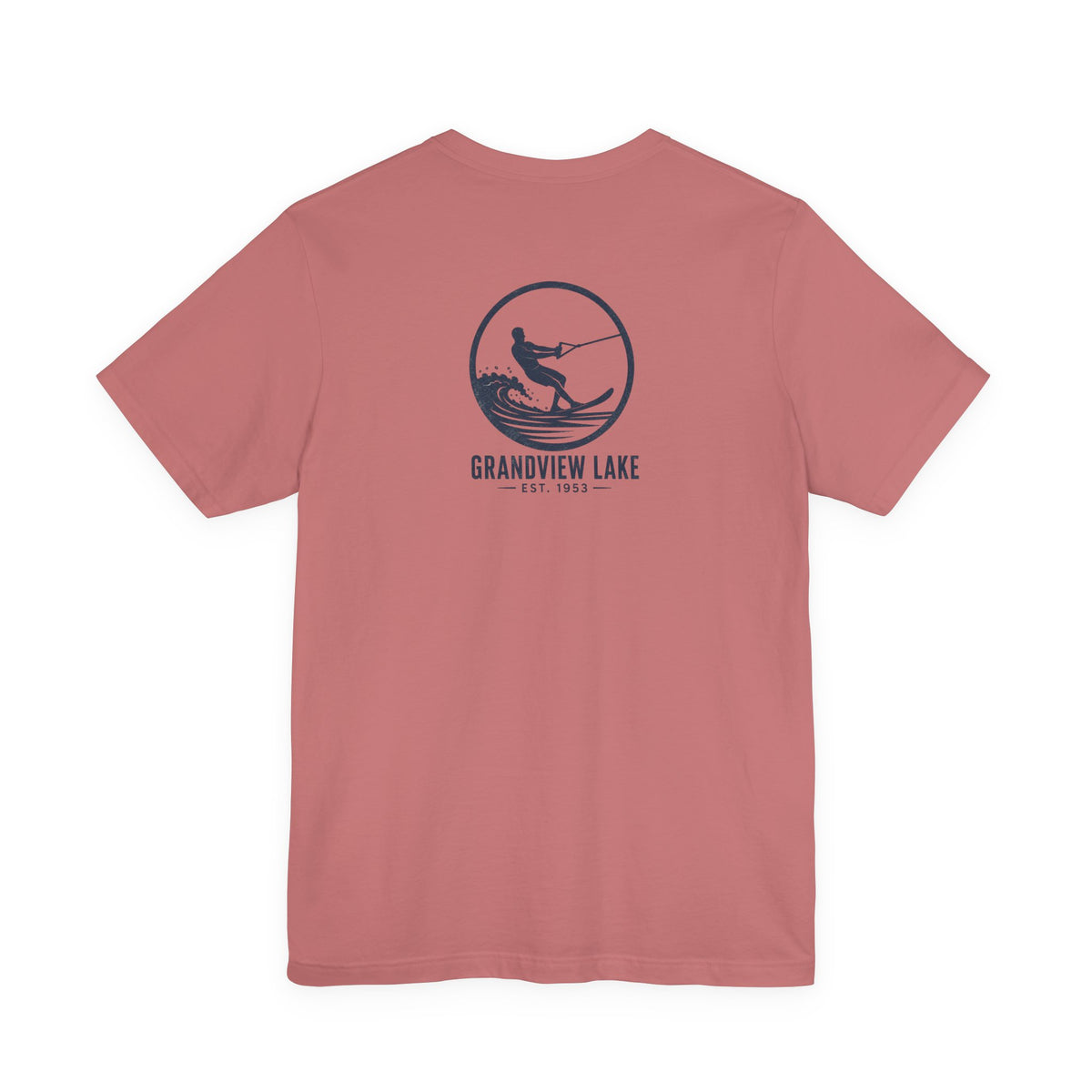 Grandview Lake Waterski Tee — Back Graphic Lake Shirt