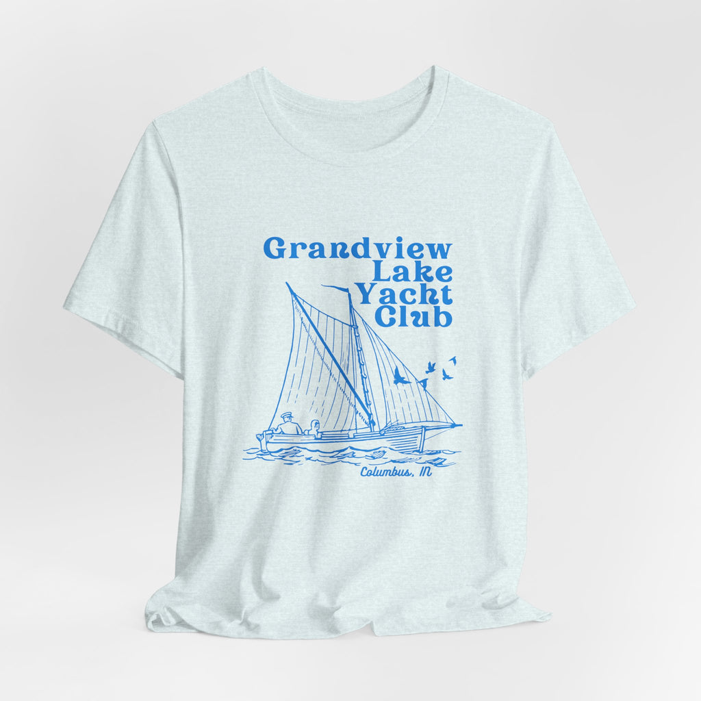 Sailboat Tee – "Grandview Lake Yacht Club" Vintage Boating T-Shirt