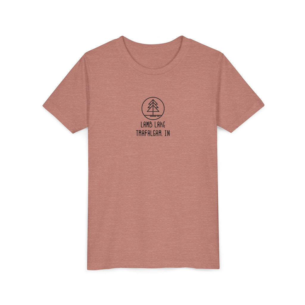 Youth Tee — 'Lamb Lake' Retro Camp Kids T-Shirt