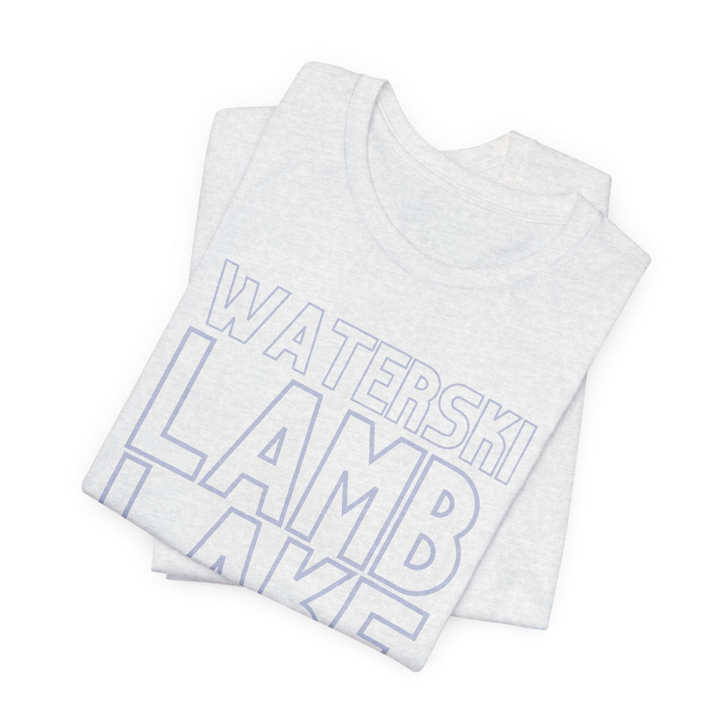 Lamb Lake Columbus Indiana Waterski Tee — Vintage Beach Town T‑Shirt