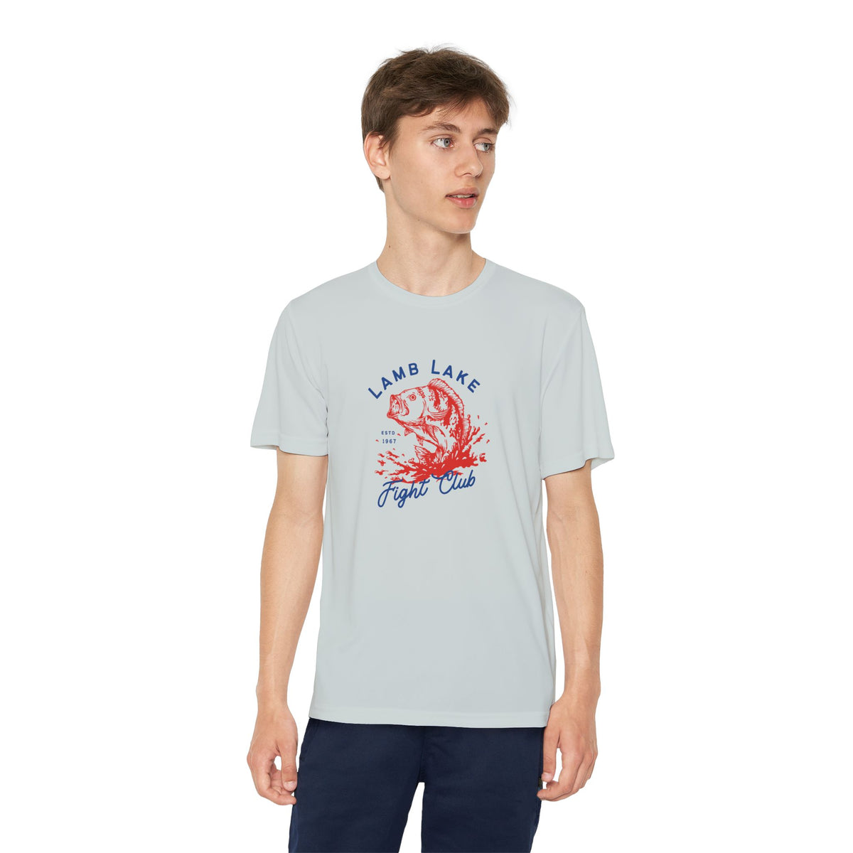 Youth Lamb Lake Fishing T‑Shirt - "Fight Club" Bass Angler Tee